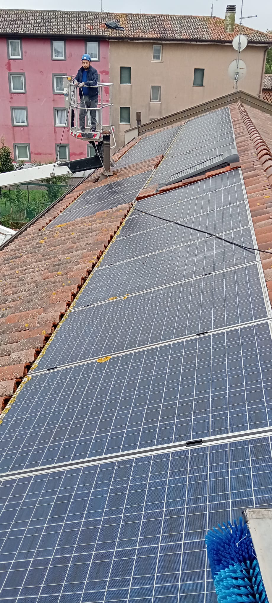 pulizia impianto fotovoltaico residenziale Palazzolo dello Stella